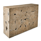 Teak Tac Toe Console Table - Light by Uttermost