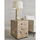 Teak Tac Toe End Table - Light by Uttermost