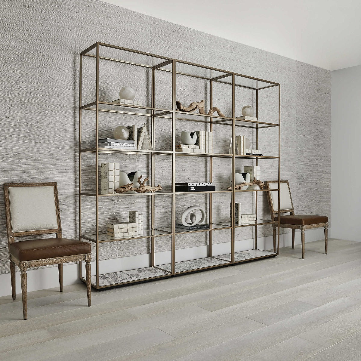 Floating Plane Etagere in Brass by Uttermost