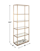 Floating Plane Etagere in Brass by Uttermost