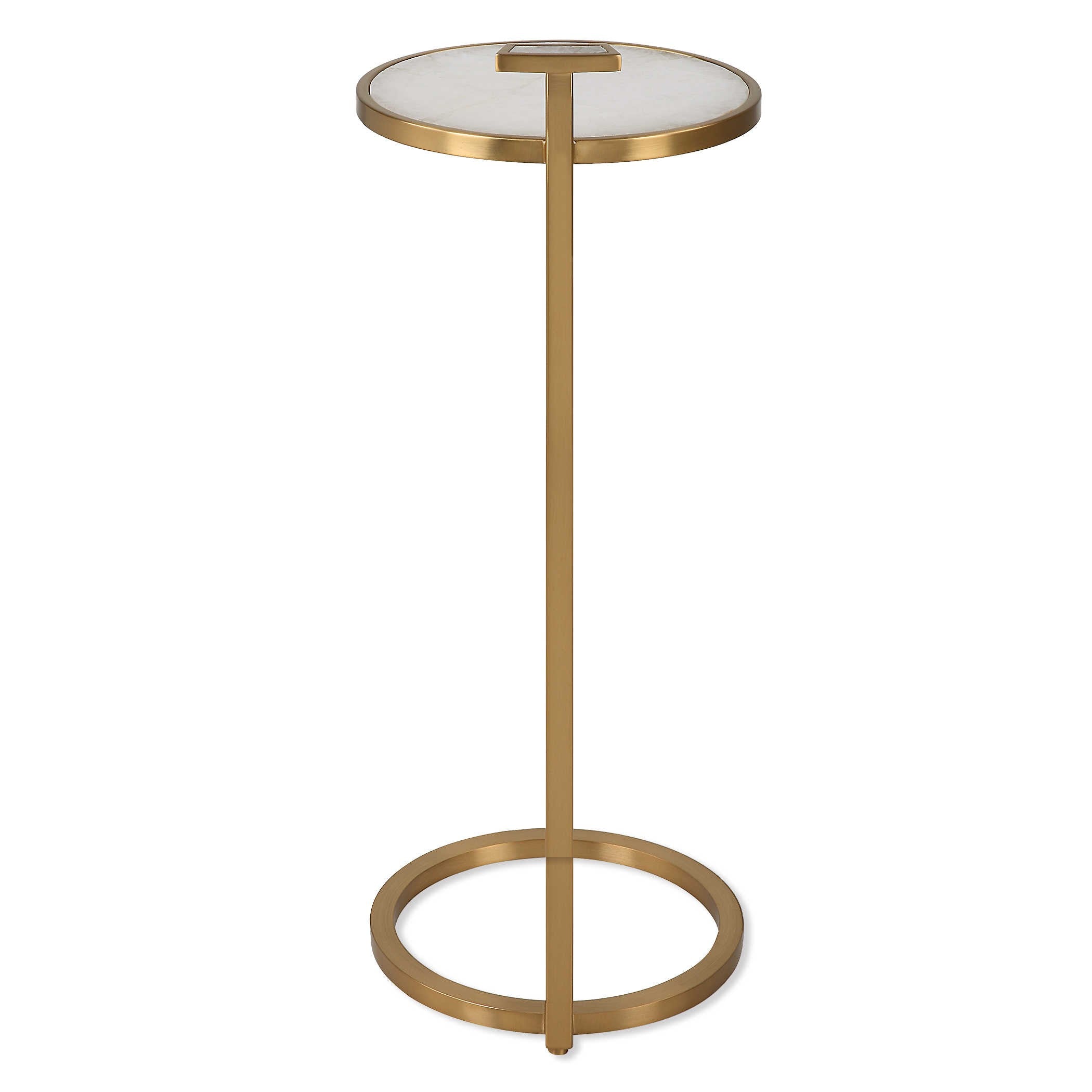 Jewel Pull Up Accent Table - Round by Uttermost
