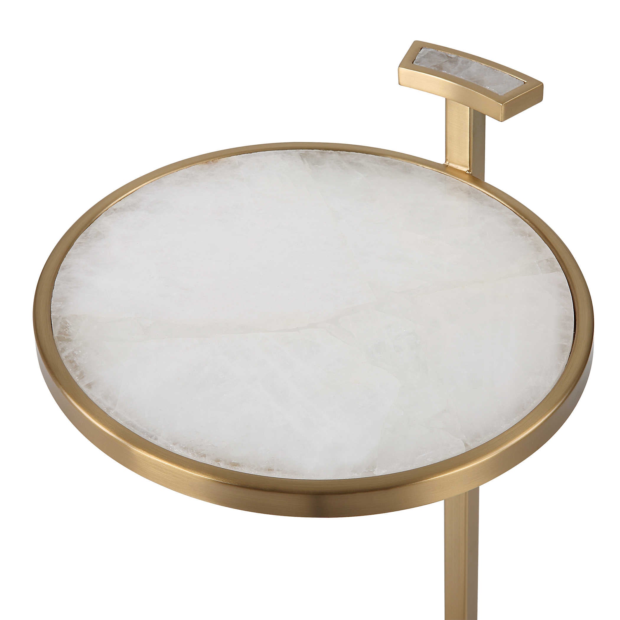 Jewel Pull Up Accent Table - Round by Uttermost