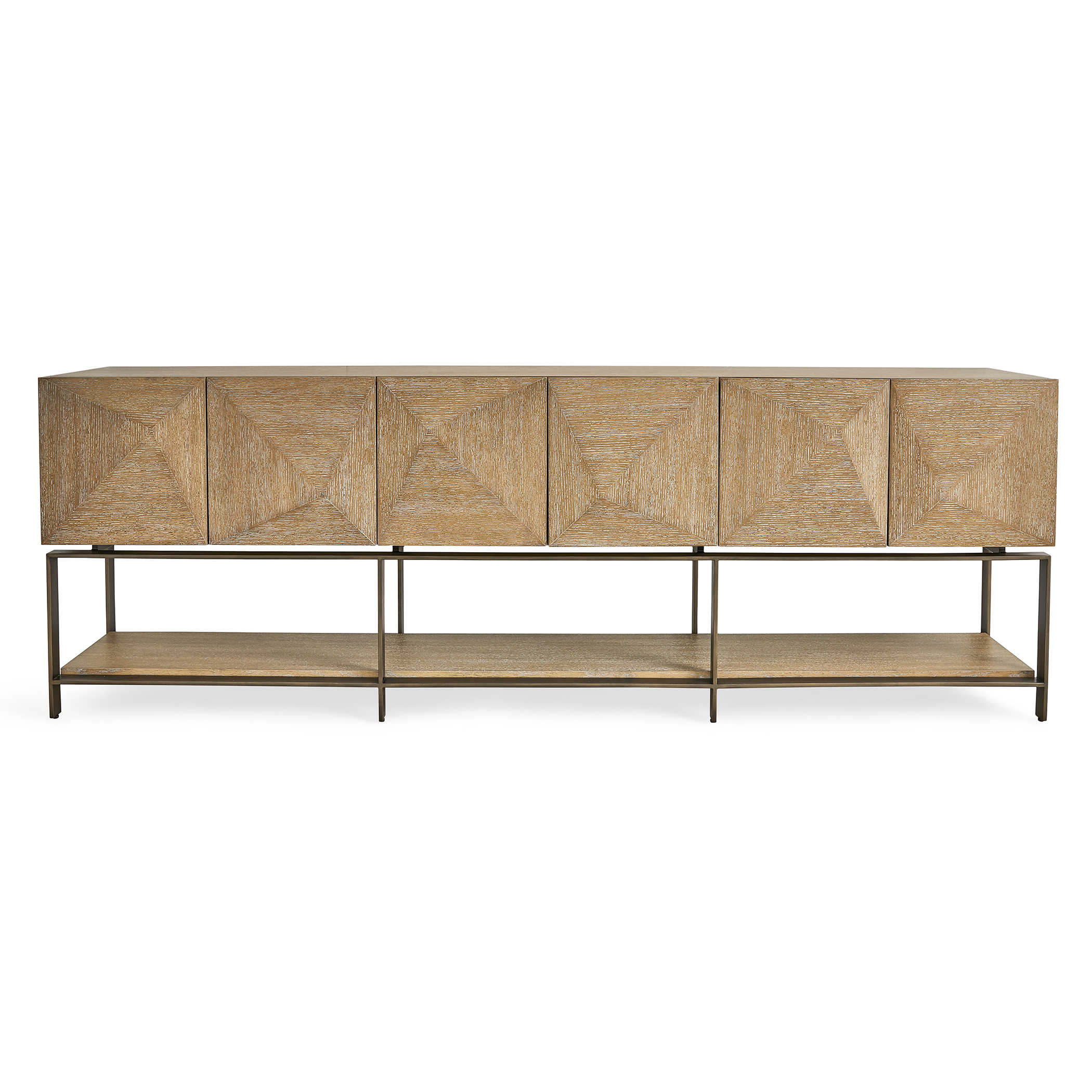 Trapezoid 6 Door Cabinet by Uttermost