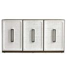 White Linen 3 Door Cabinet by Uttermost