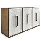 White Linen 3 Door Cabinet by Uttermost