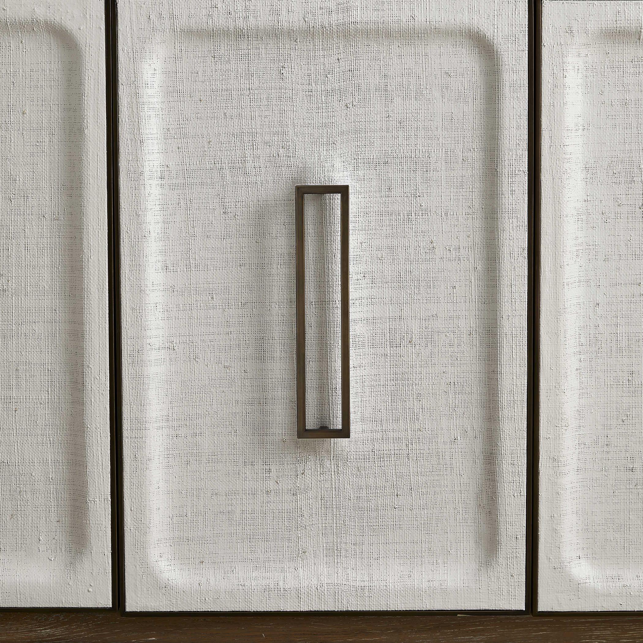 White Linen 3 Door Cabinet by Uttermost