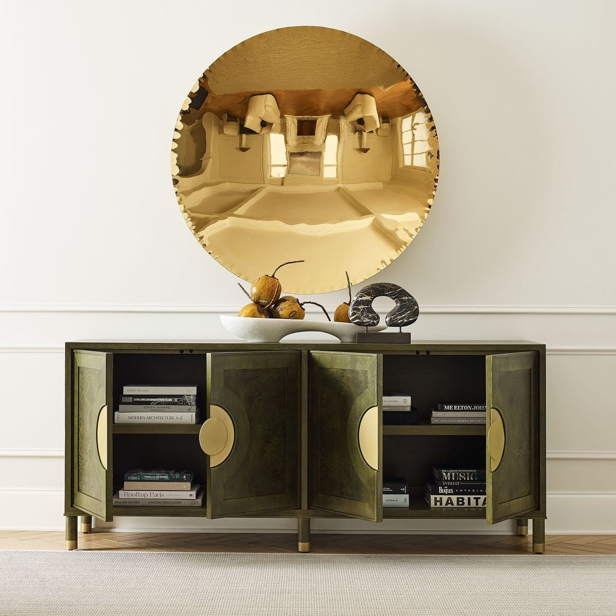 Palais 4 Door Cabinet - Olive by Uttermost