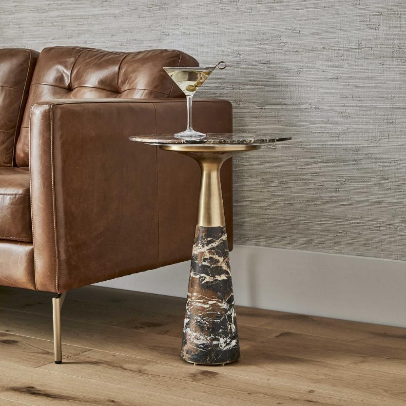 Pier Accent Table - Marble by Uttermost