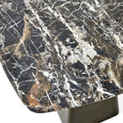 Equilateral Side Table Marble/Bronze by Uttermost