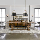 Baldrick Extending Dining Table in Warm Honey by Uttermost