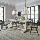 Baldrick Extending Dining Table in White by Uttermost