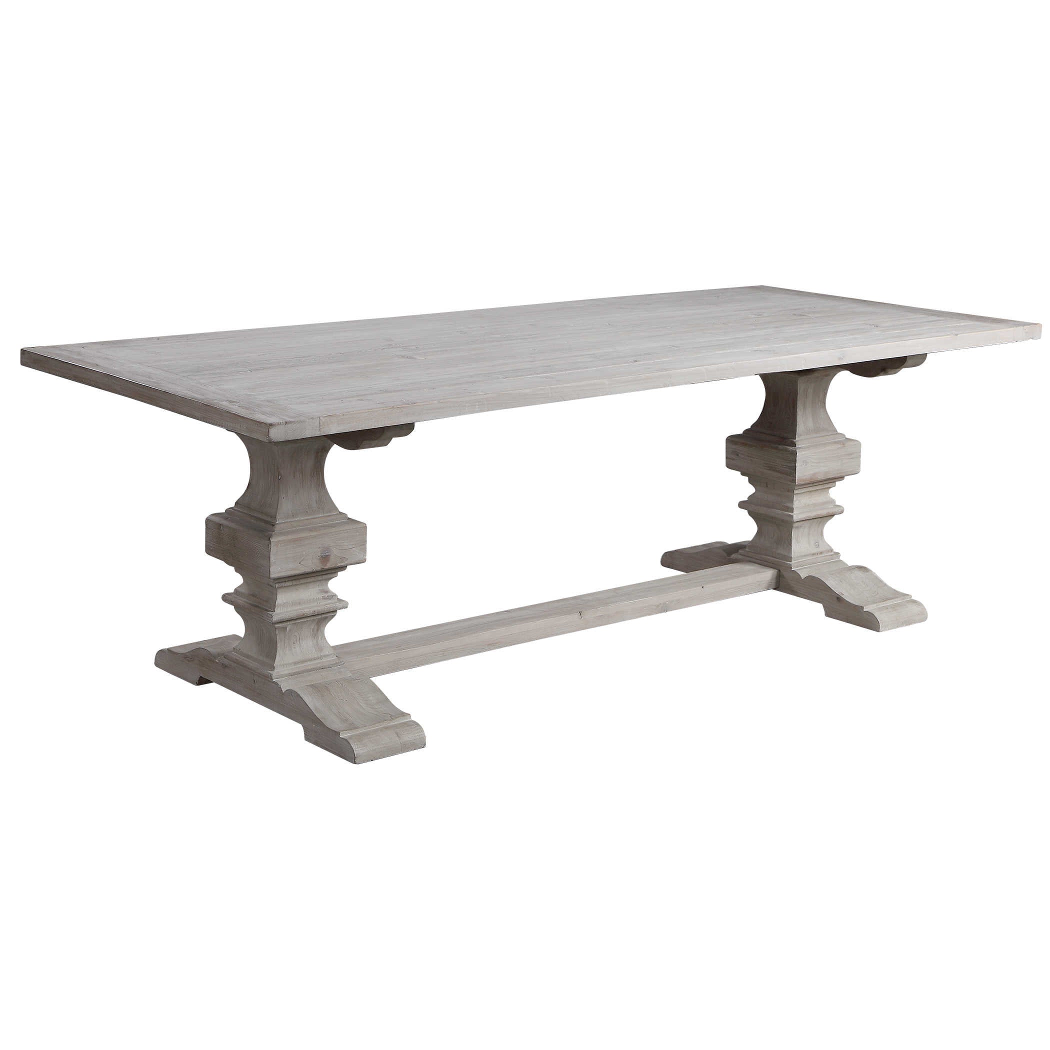 Baldrick Extending Dining Table in White by Uttermost
