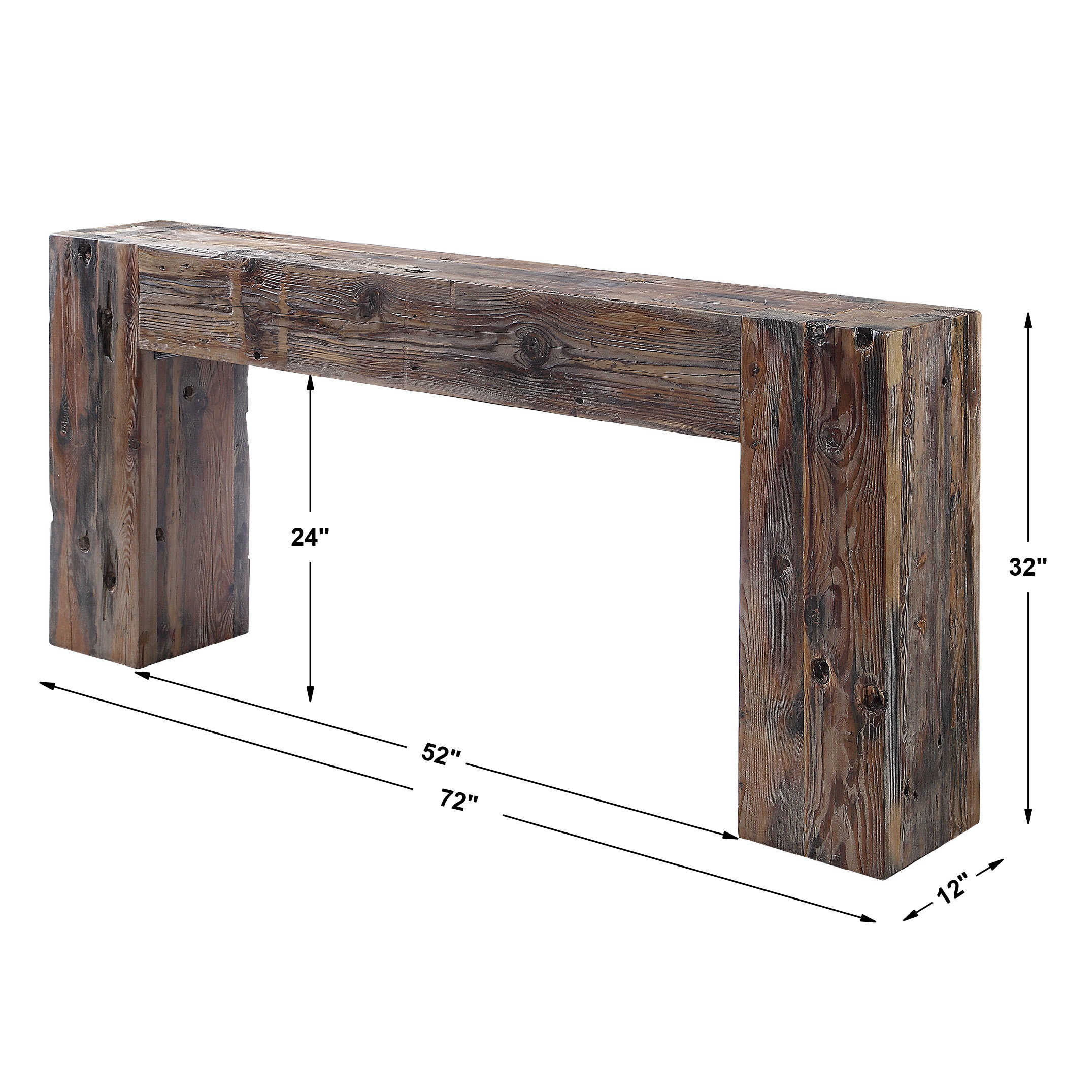 Ivena Sofa Table by Uttermost