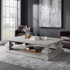 Baldrick Coffee Table, White by Uttermost