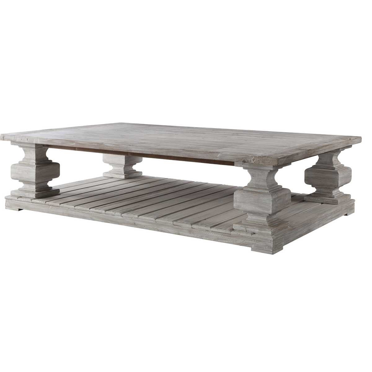 Baldrick Coffee Table, White by Uttermost