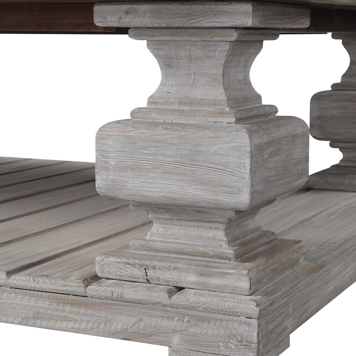 Baldrick Coffee Table, White by Uttermost