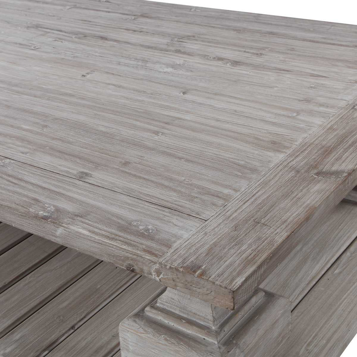 Baldrick Coffee Table, White by Uttermost