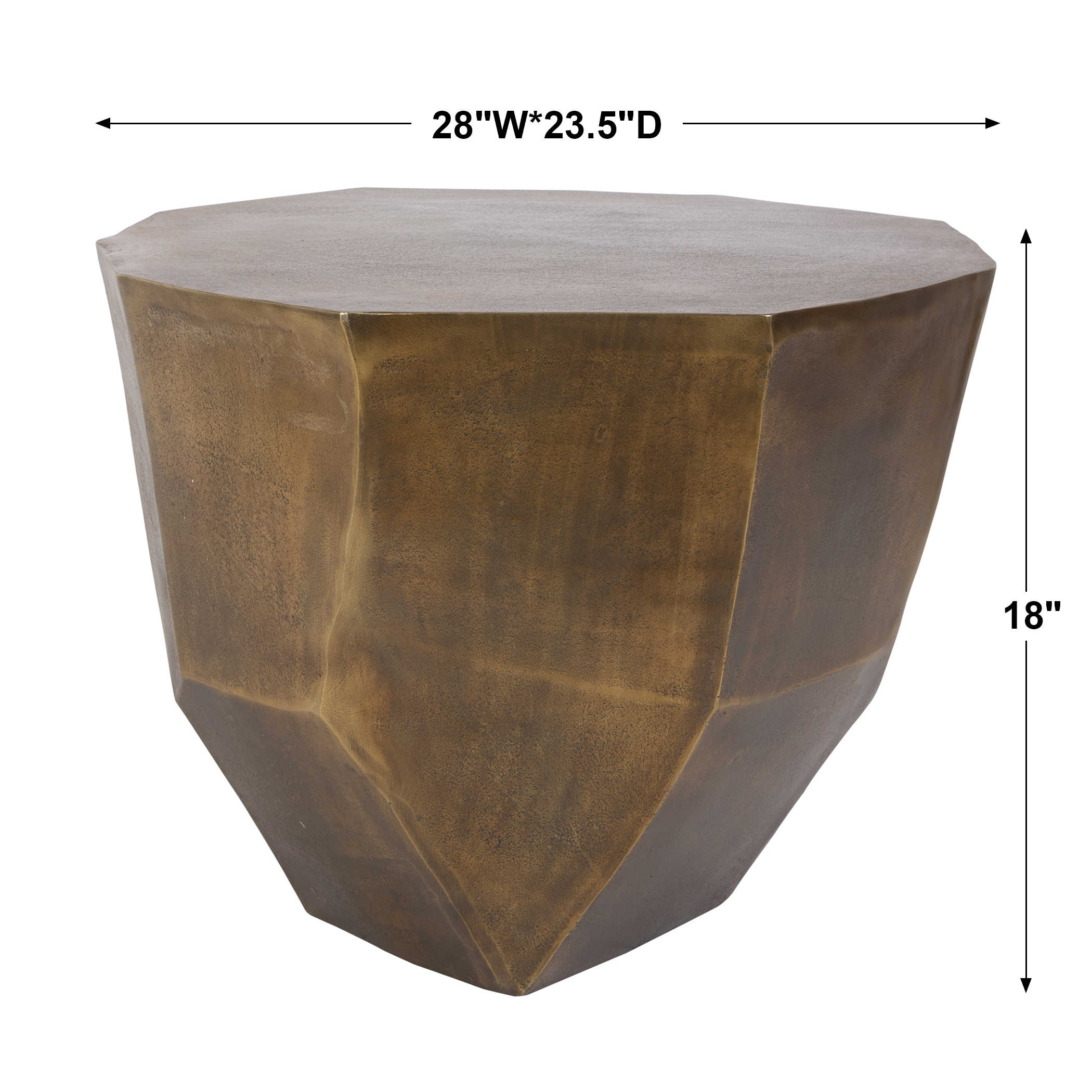Cathenna Coffee Table - Brass Medium by Uttermost