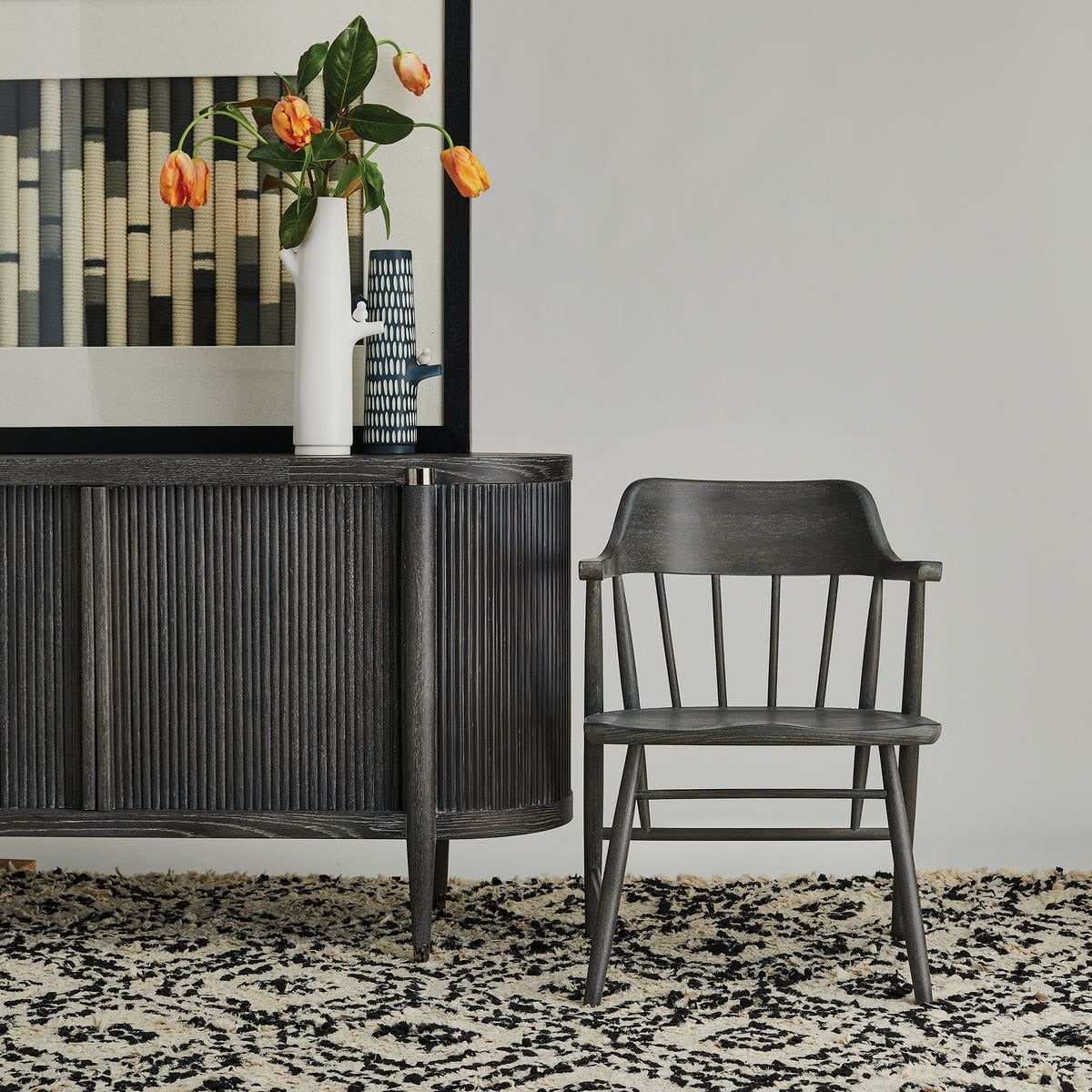 Chieftain Chair in Ebony by Uttermost