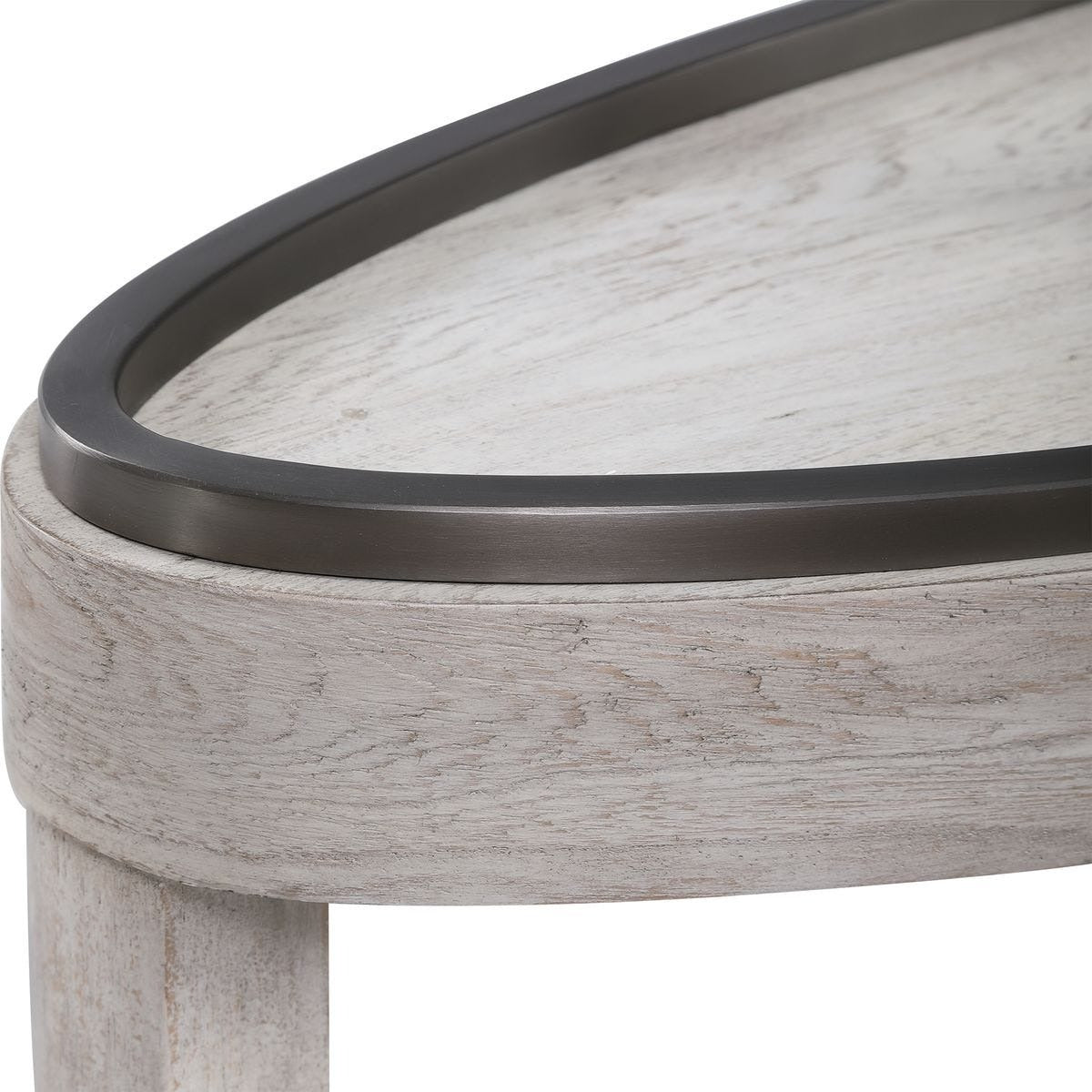 Ovoid Console Table - Scrubbed Elm by Uttermost