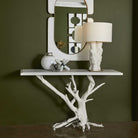 Big Sur Console Table in Matte White by Uttermost