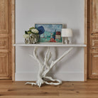 Big Sur Console Table in Matte White by Uttermost