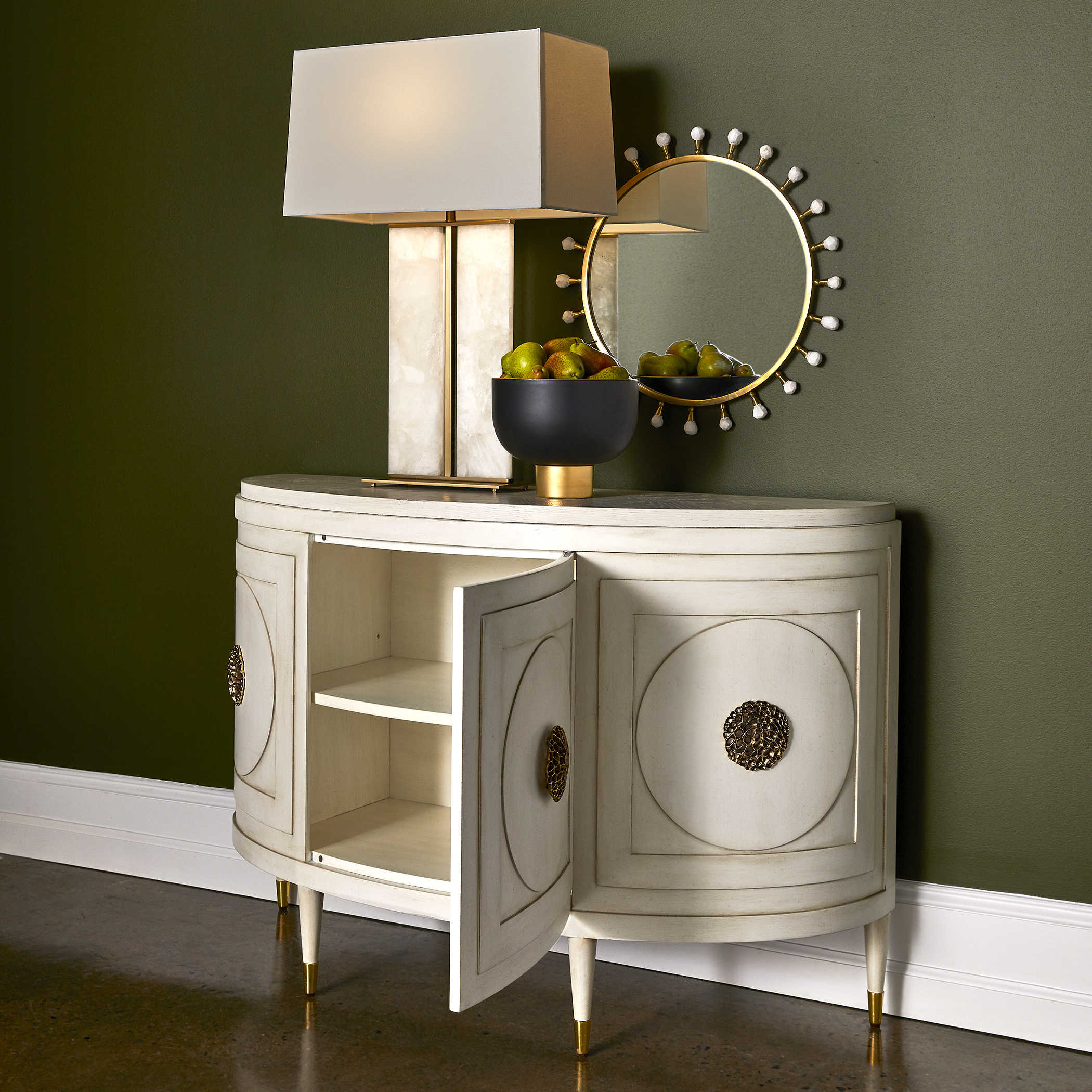 Paris Console Cabinet in White by Uttermost