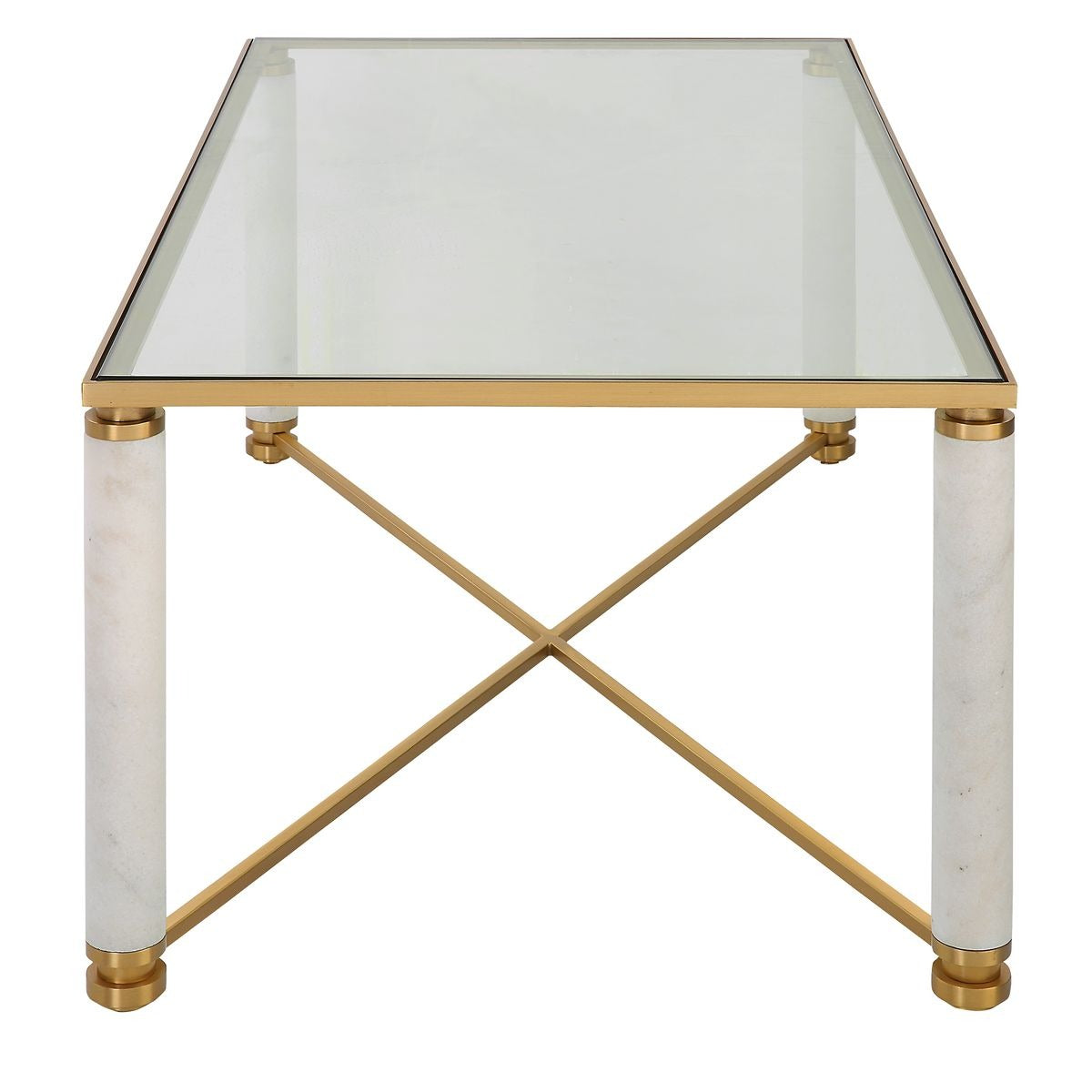 White Pillar Coffee Table by Uttermost