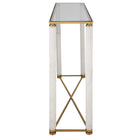 White Pillar Console Table by Uttermost