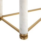 White Pillar Console Table by Uttermost