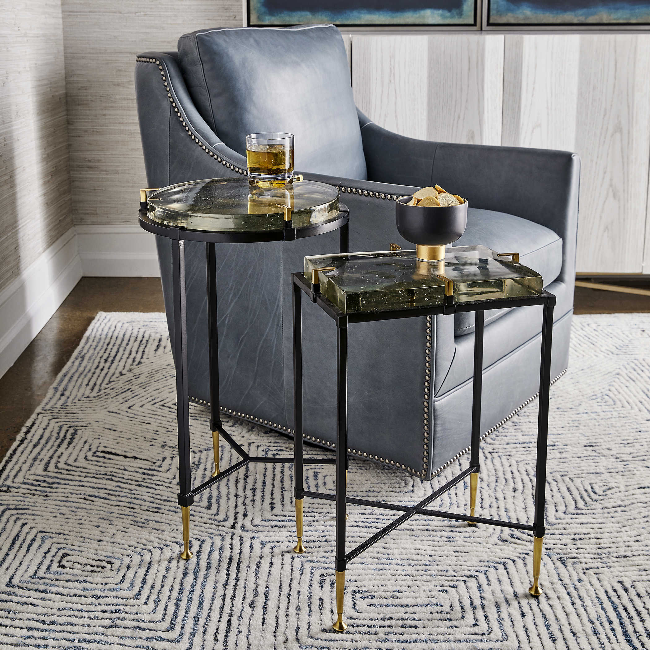 Ice Block Accent Table - Round by Uttermost