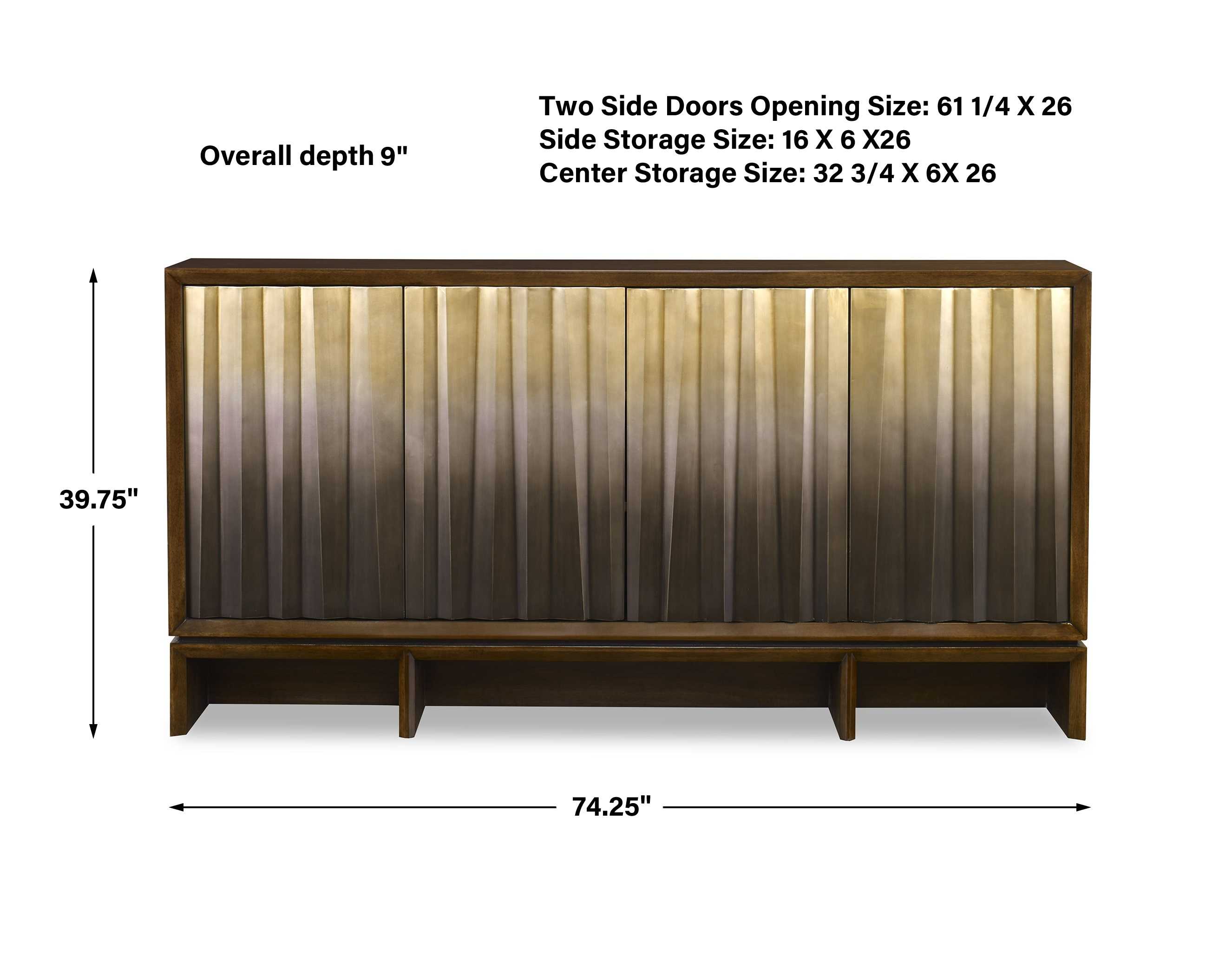Ombre Luster Console Table by Uttermost