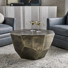 Cathenna Coffee Table - Antiqued Nickel Medium by Uttermost