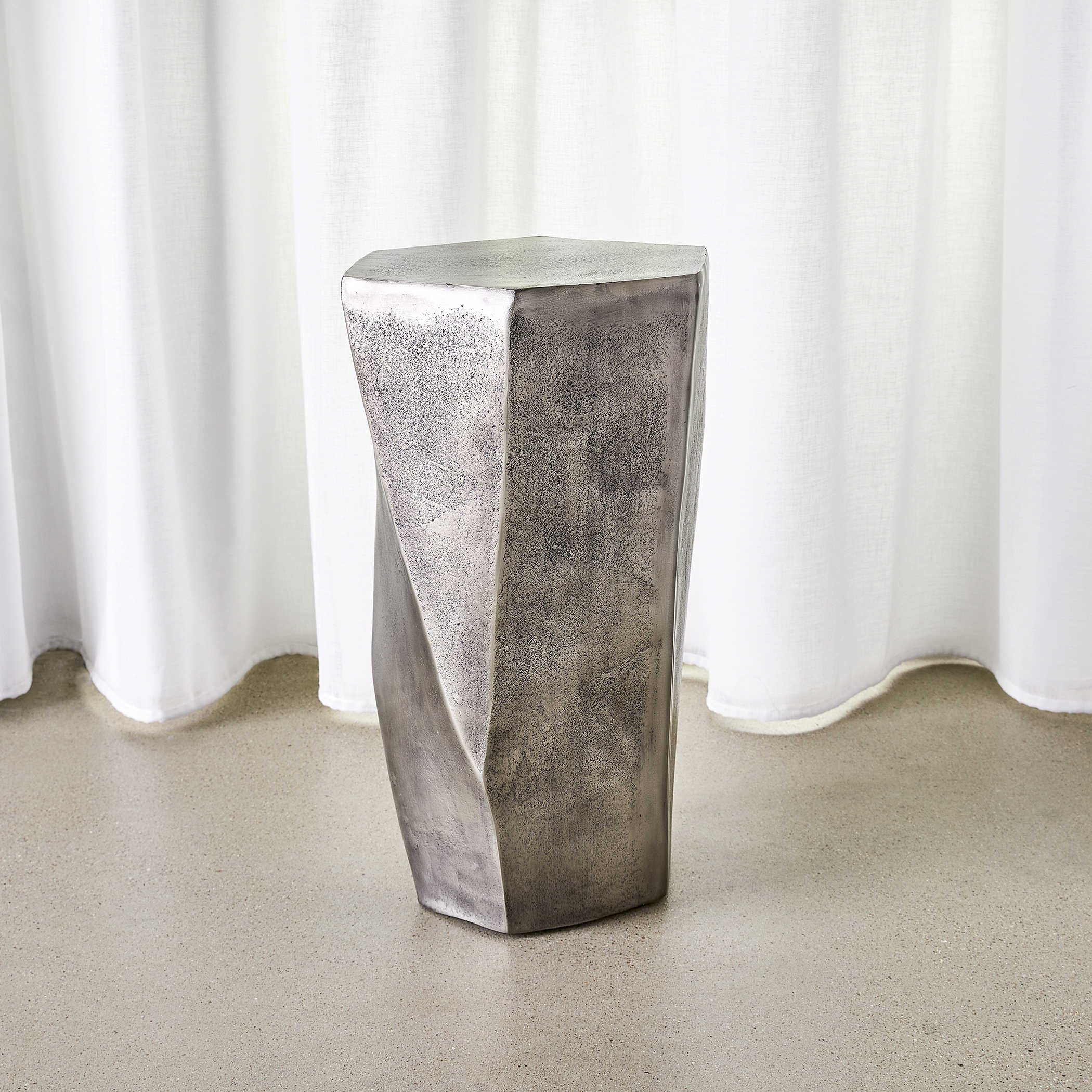 Cathenna Accent Table - Antiqued Nickel by Uttermost