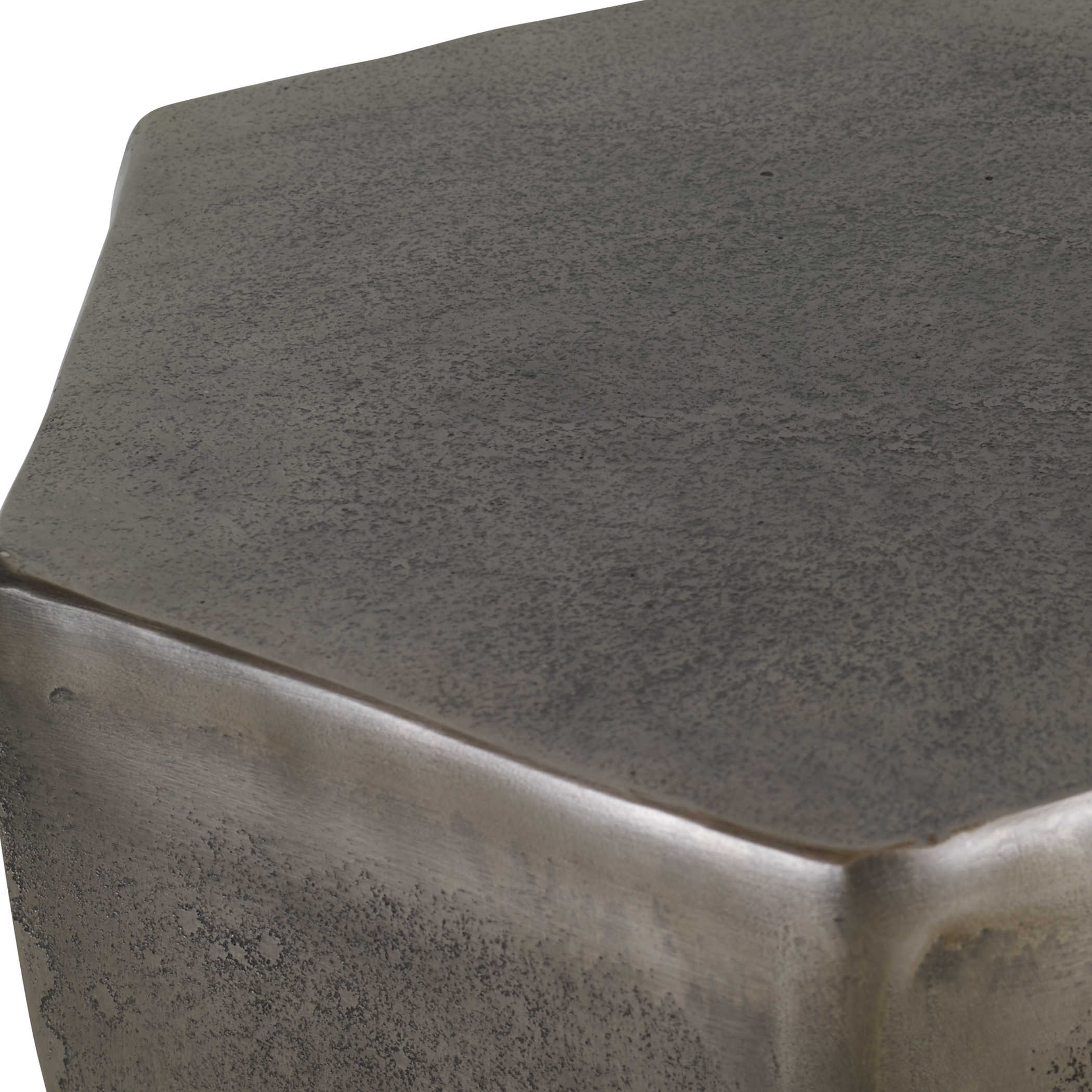 Cathenna Accent Table - Antiqued Nickel by Uttermost