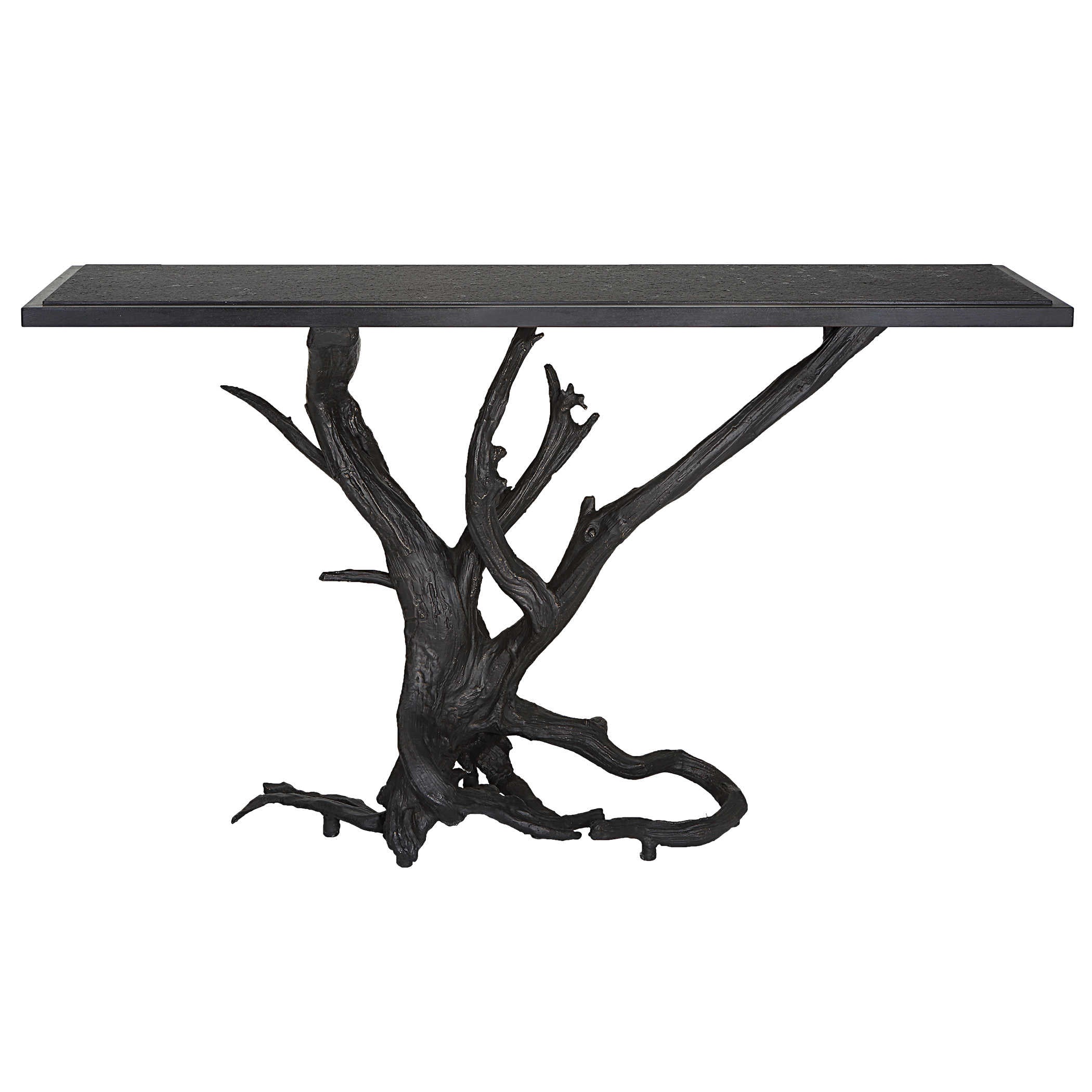 Big Sur Console Table - Bronze/Black by Uttermost