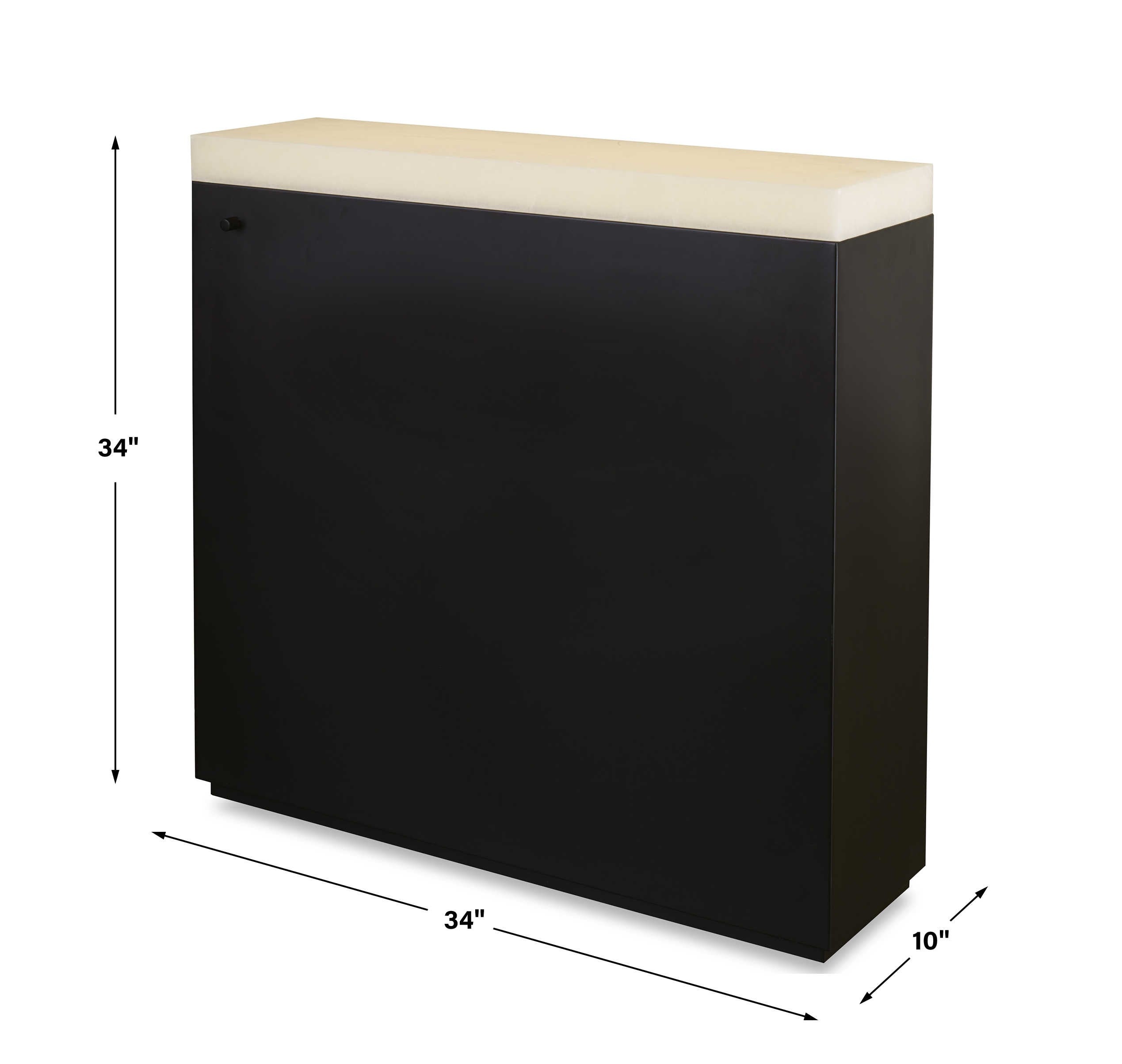 Enlighten Console Table - Black by Uttermost
