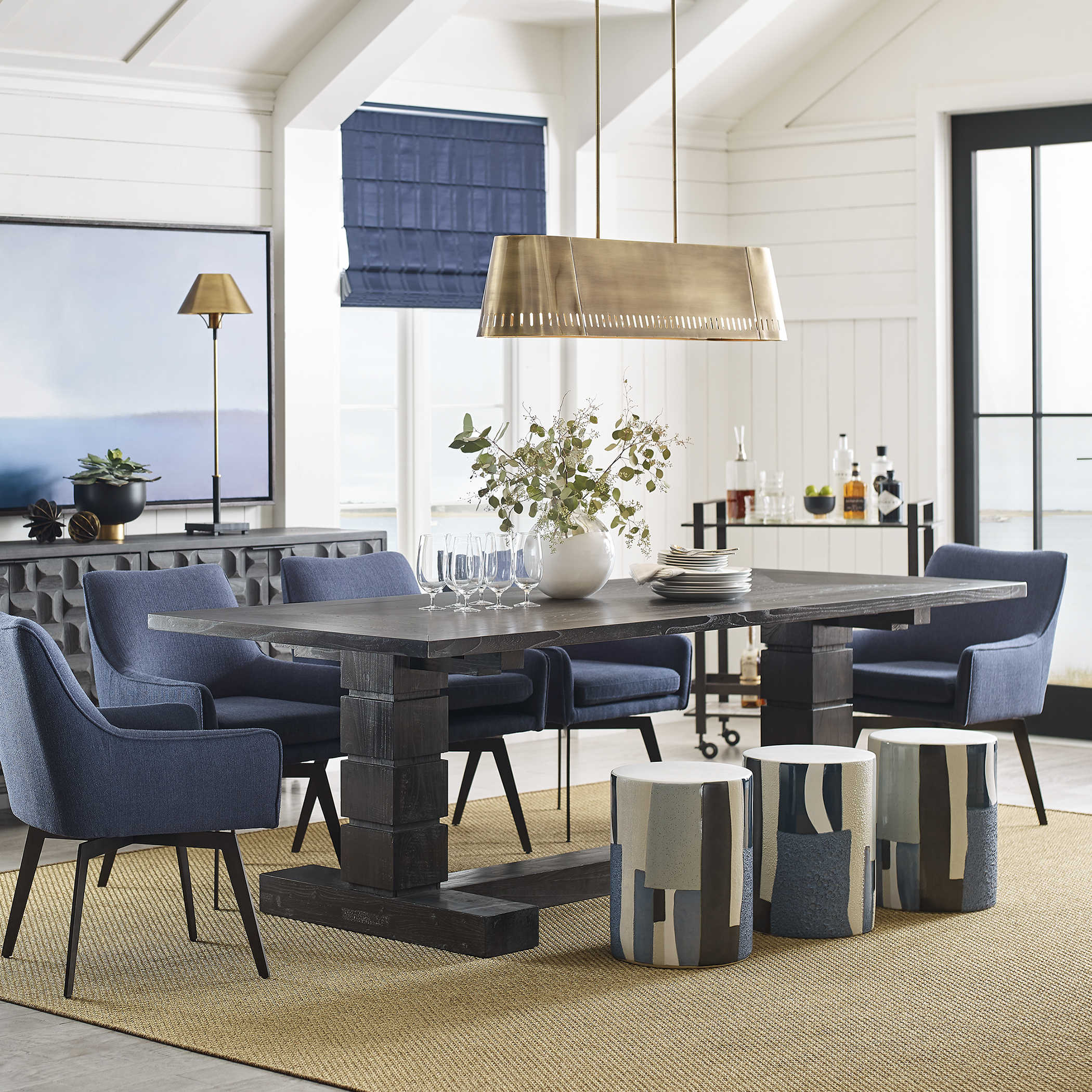Black Magic Extending Dining Table by Uttermost