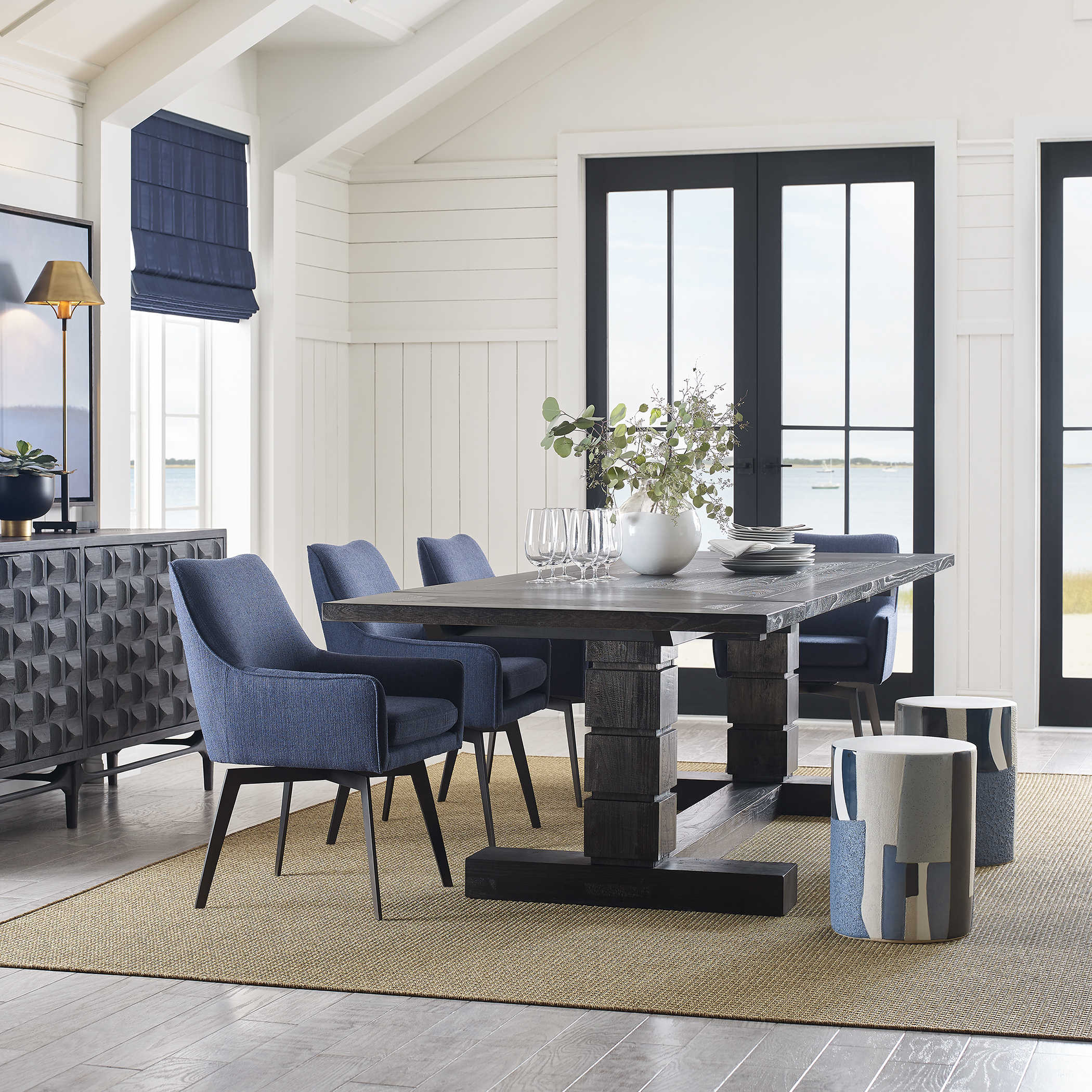 Black Magic Extending Dining Table by Uttermost