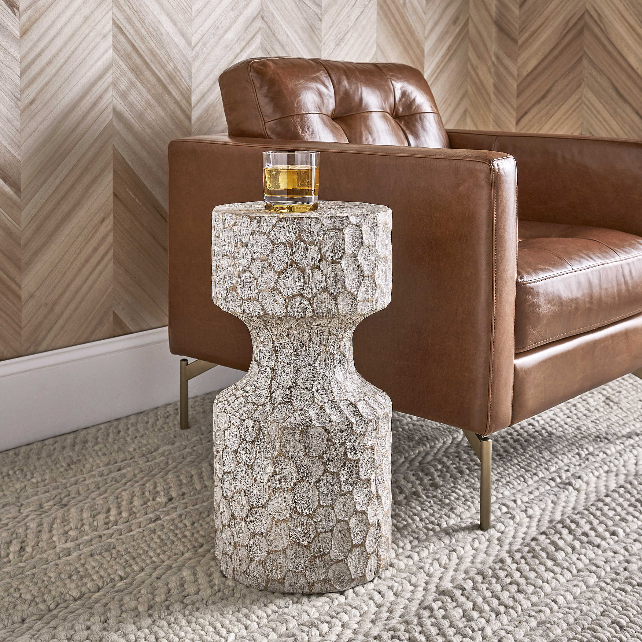 Whittled Accent Table by Uttermost
