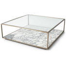 Floating Plane Coffee Table - Marble/Brass by Uttermost