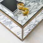 Floating Plane Coffee Table - Marble/Brass by Uttermost