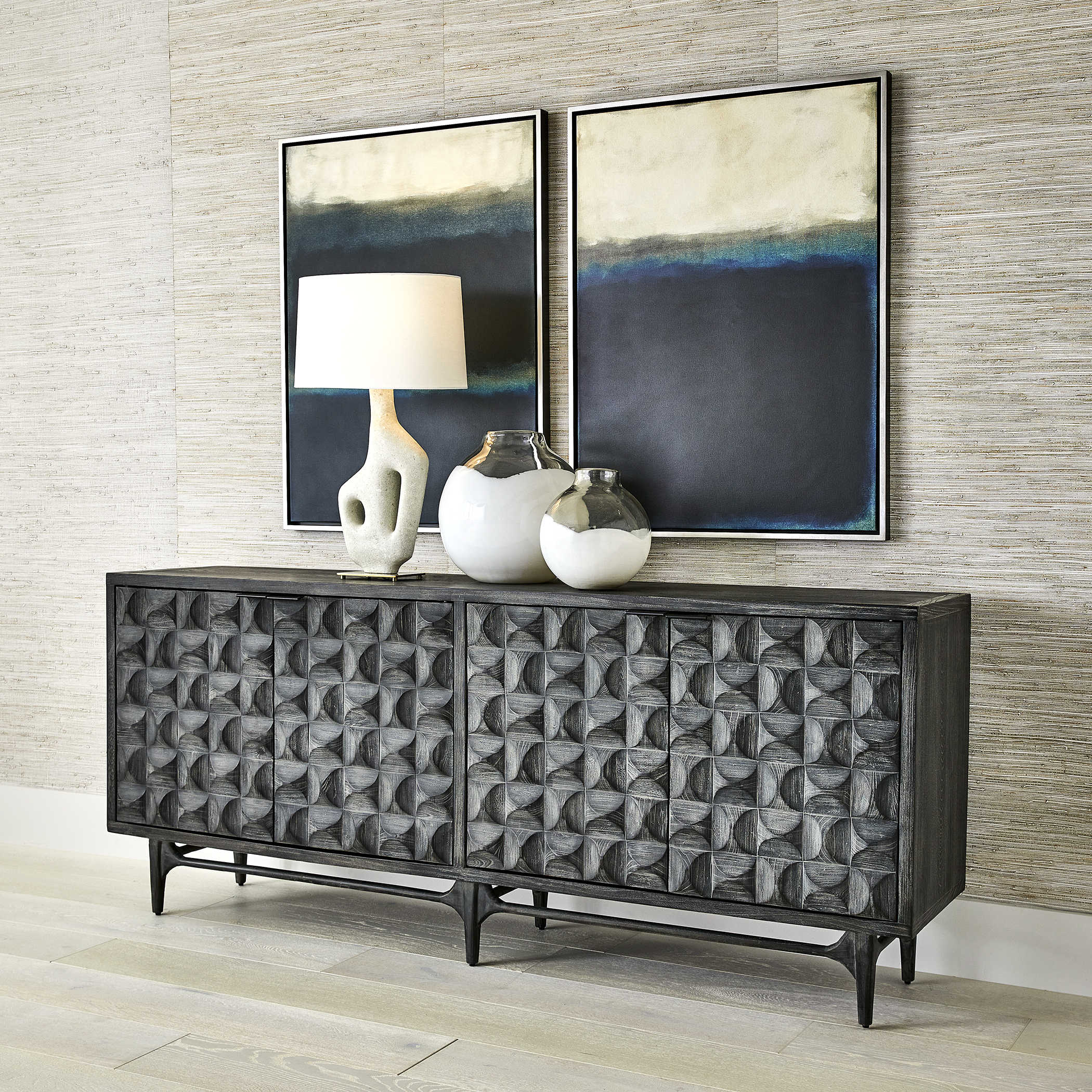 Foursquare 4 Door Cabinet by Uttermost