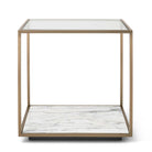 Floating Plane End Table - Marble/Brass by Uttermost
