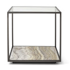 Floating Plane End Table - Travertine/Bronze by Uttermost