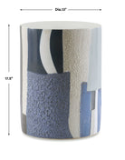 Graph Side Table in Blue by Uttermost
