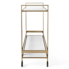 Roll Along Bar Cart - Brass by Uttermost