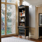 Faux Bois Cabinet - Black & Gold by Uttermost