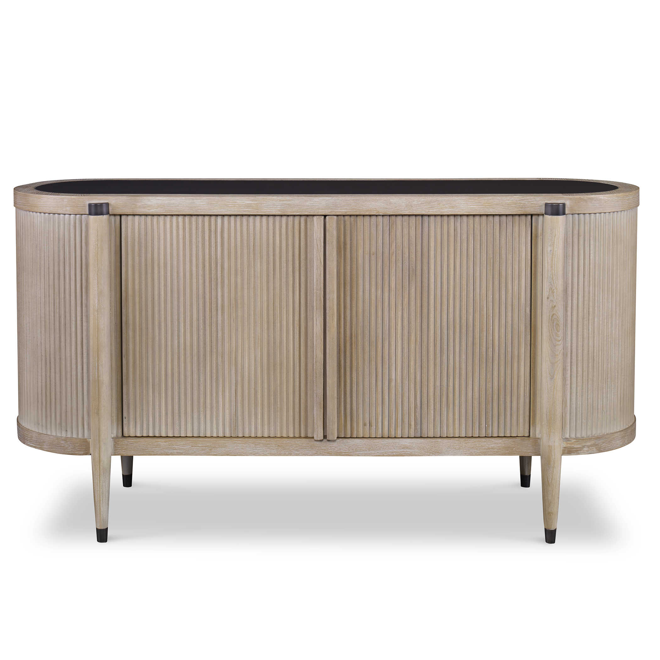 Tambour Cabinet in Natural Wash by Uttermost