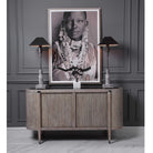 Tambour Cabinet in Natural Wash by Uttermost